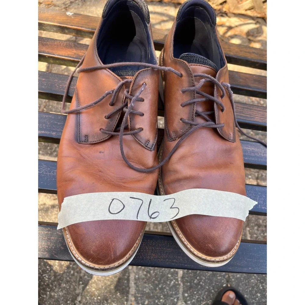 Cole Haan Mens‎ Leather Dress Shoes, Lace Up Oxfords - Size 13M